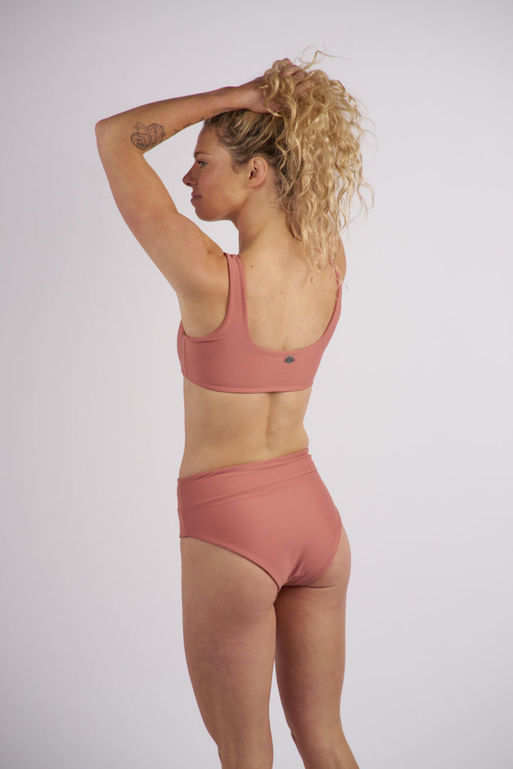 Riley Banded Bikini Bottom - Blush