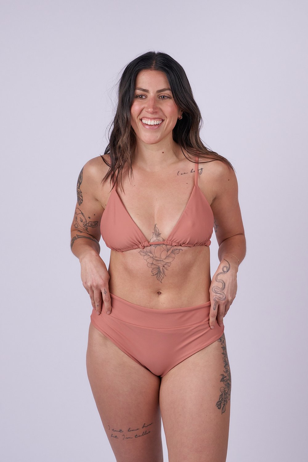 Nori Triangle Bikini Top - Blush