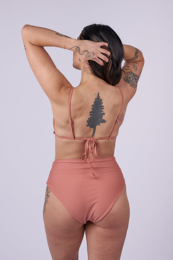 Nori Triangle Bikini Top - Blush