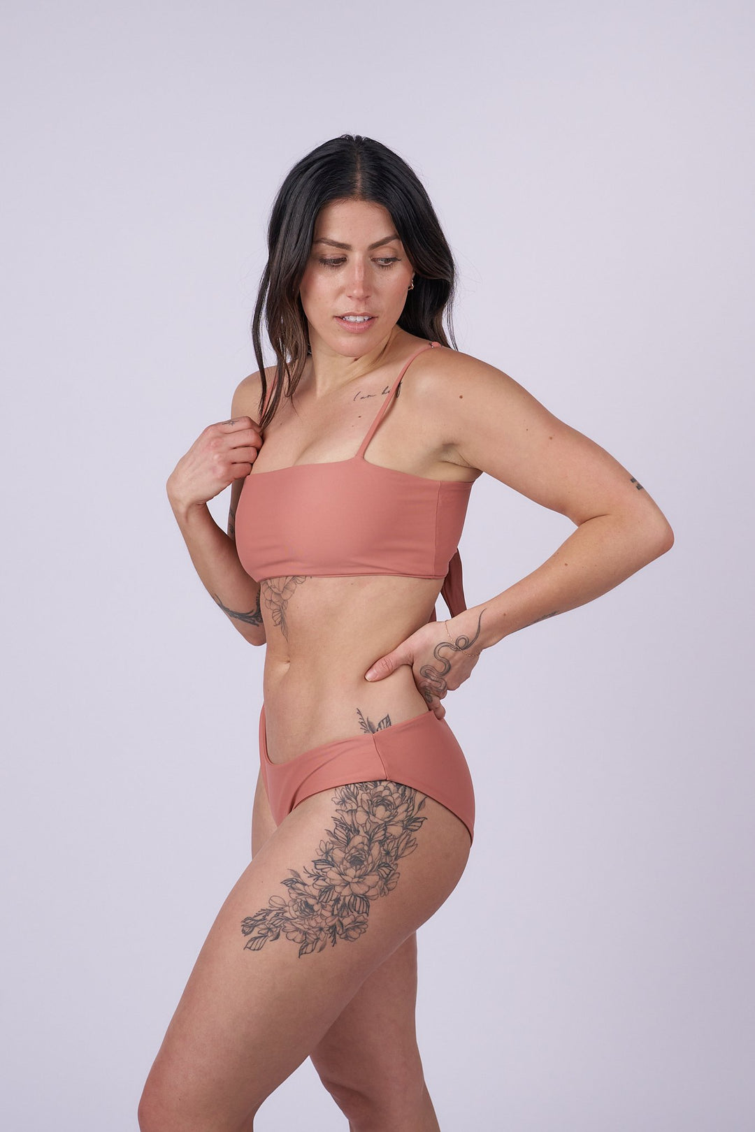 Kona Tie Back Bikini Top - Blush