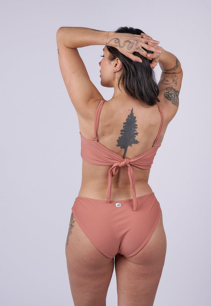 Kona Tie Back Bikini Top - Blush