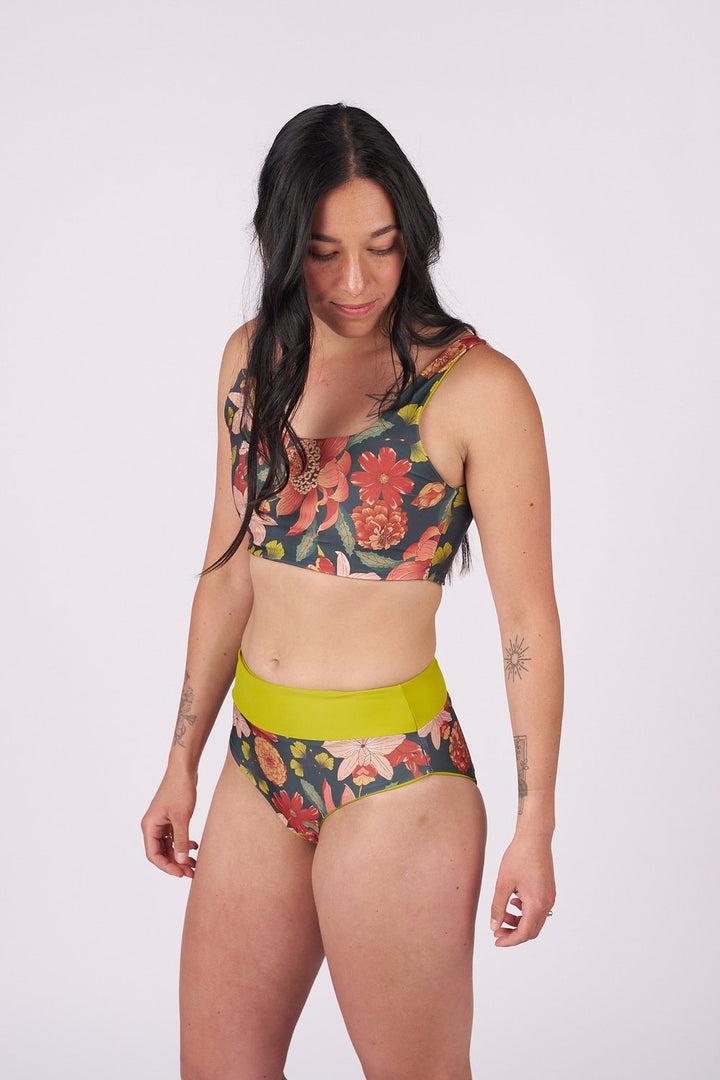 Riley Banded Bikini Bottom - Native Bloom