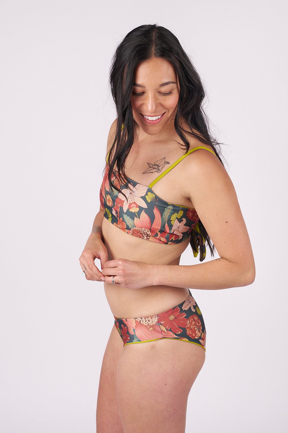 Mila Low Rise Bikini Bottom - Native Bloom