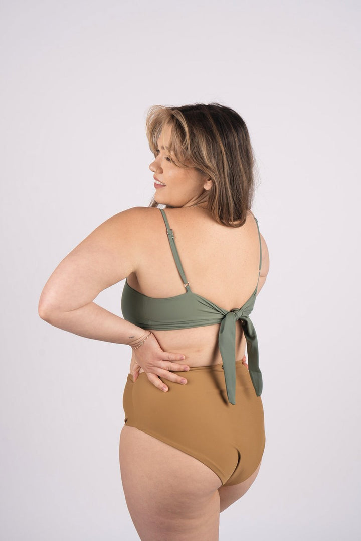 Kona Tie Back Bikini Top - Sage