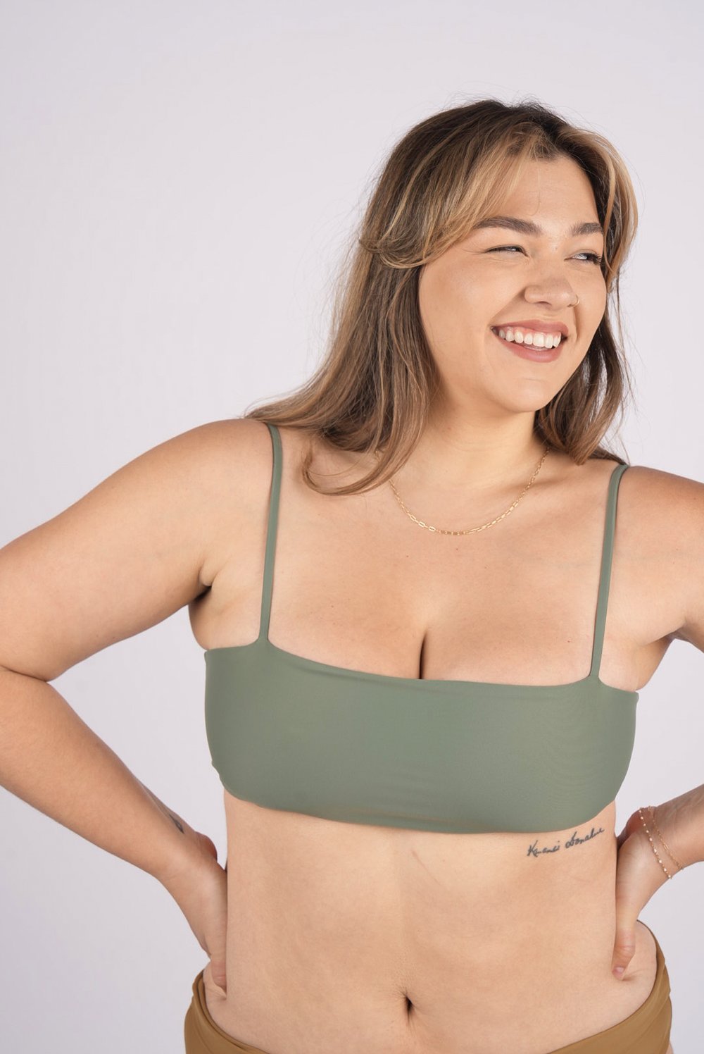 Kona Tie Back Bikini Top - Sage