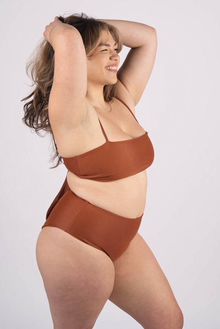 Kona Tie Back Bikini Top - Spice